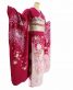成人式振袖[anan]ローズピンク裾薄ピンク・牡丹と桜の花の丸[身長172cmまで]No.627
